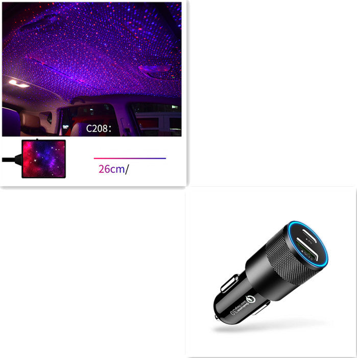 Star Light Projector Party Lights USB LED Light Interior Lighting LED Interior Car Lights Starry Sky Galaxy Night Lights BargainsRule