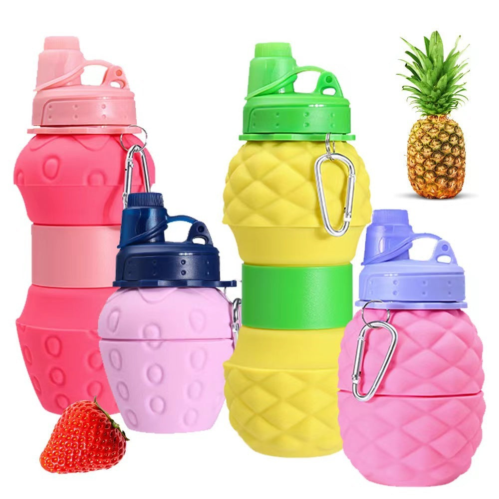 Silicone Folding Water Retractable Sports Bottle