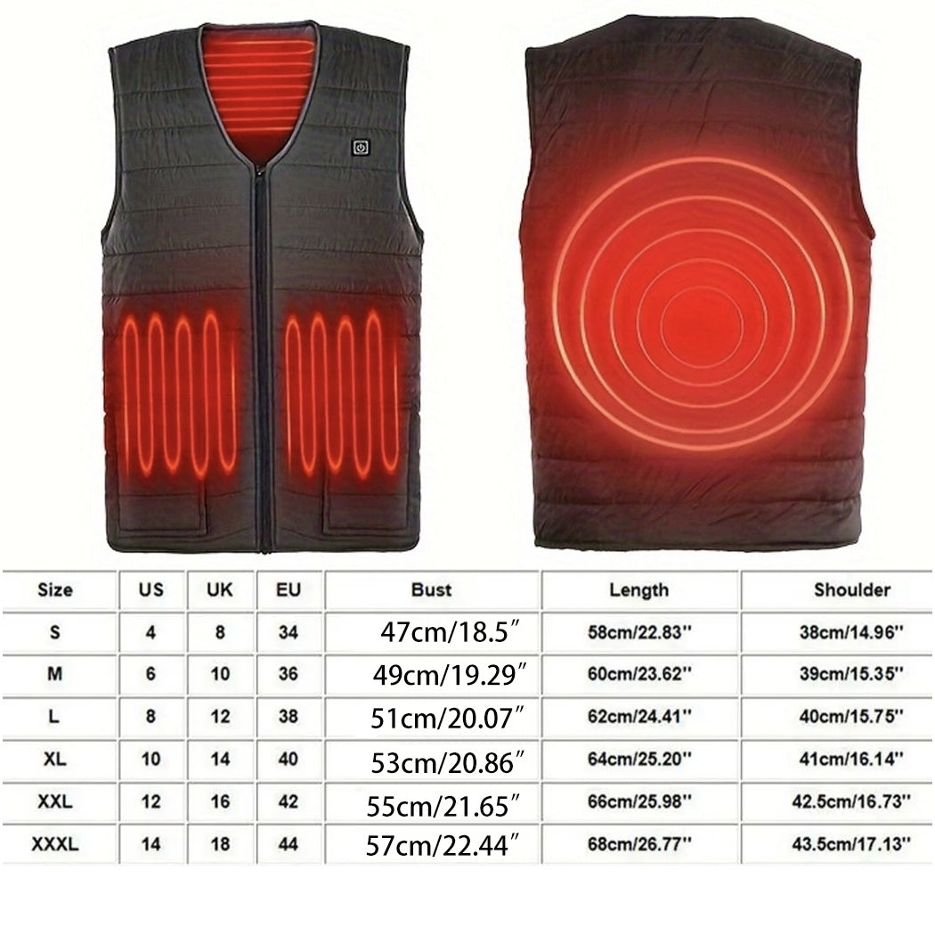 Heated Vest For Men & Women, Smart Heated Jacket, Battery Not Included BargainsRule