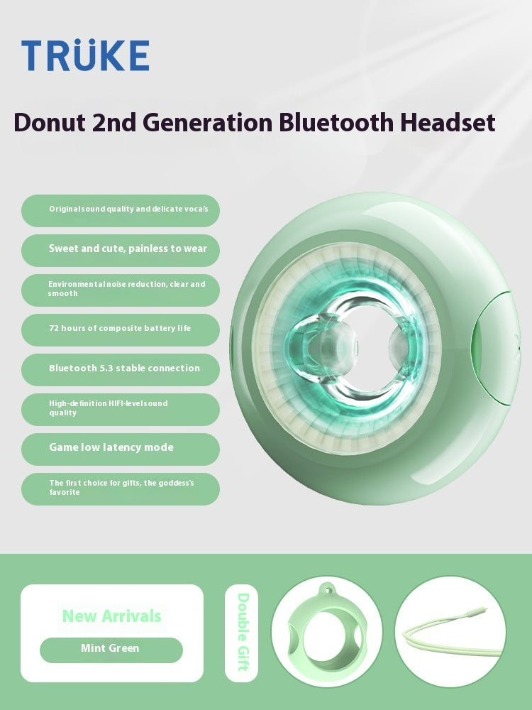 Tws Mini Stereo Donut Bluetooth Headset