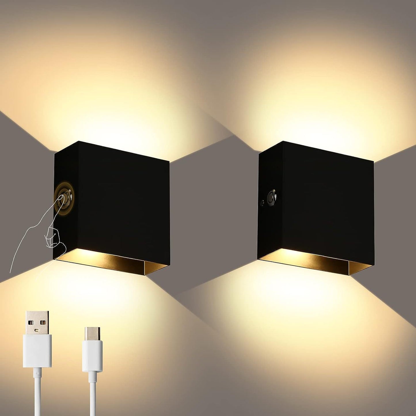 Wiring Free Rechargeable Wall Lamp USB Rechargeable Wall Lamp BargainsRule