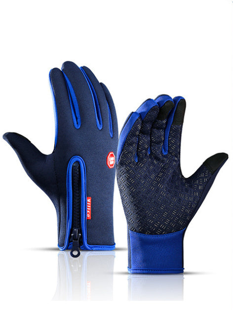 Winter Gloves Touch Screen Riding Motorcycle Sliding Waterproof Sports Gloves With Fleece BargainsRule