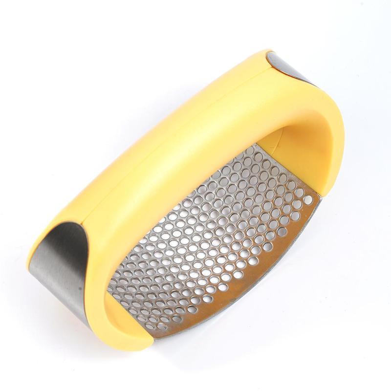 Stainless Steel Garlic Masher Garlic Press Household Manual Curve Fruit Vegetable Tools Kitchen Gadgets BargainsRule