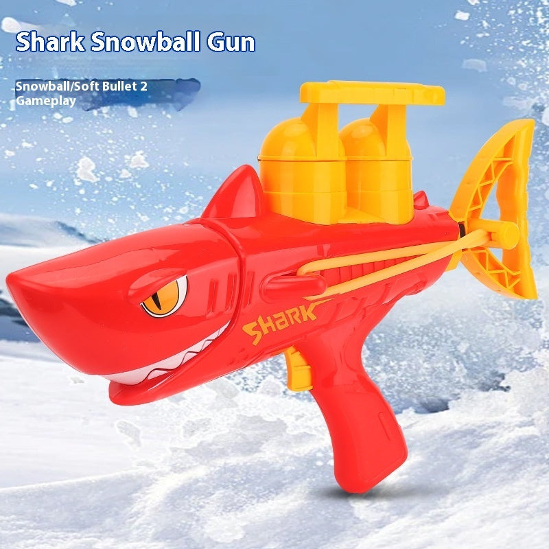 Children's Shark Snowball Gun Snow Outdoor Toys BargainsRule