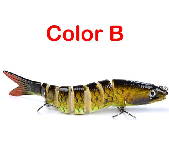 Pike Fishing Lures Artificial Multi Jointed Sections Hard Bait Trolling Pike Carp Fishing Tools BargainsRule