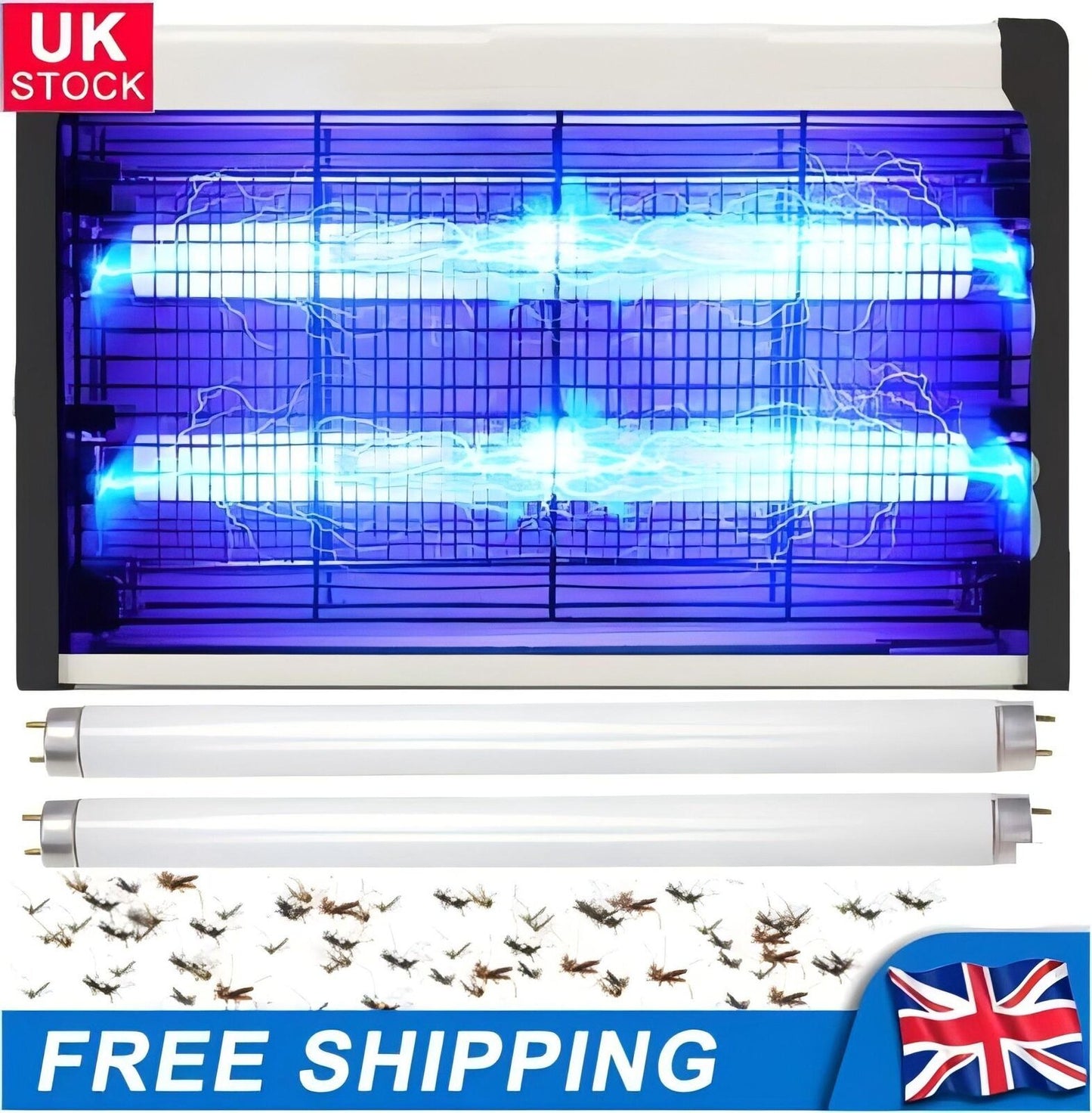 20W-40W ELECTRIC INSECT FLY KILLER BUG MOSQUITO ZAPPER UV INDOOR PEST CATCHER