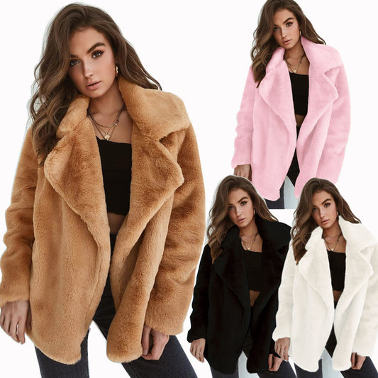 Sexy Plush Lapel Comfort Slim Jacket