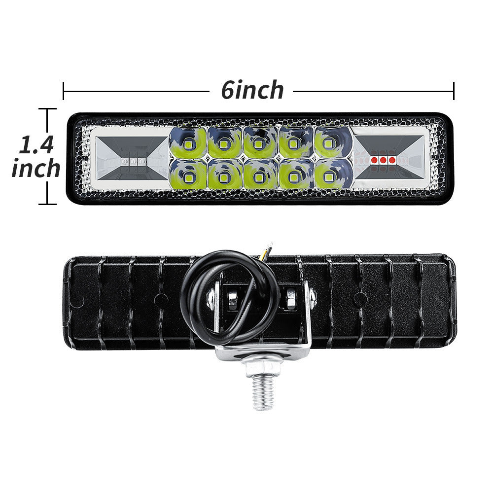 Car LED Work Light In-line 6 Inch 16LED Strobe BargainsRule