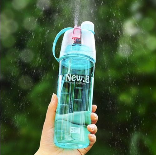 Sports plastic cup spray cup outdoor portable cup creative gift cup hydrating water cup