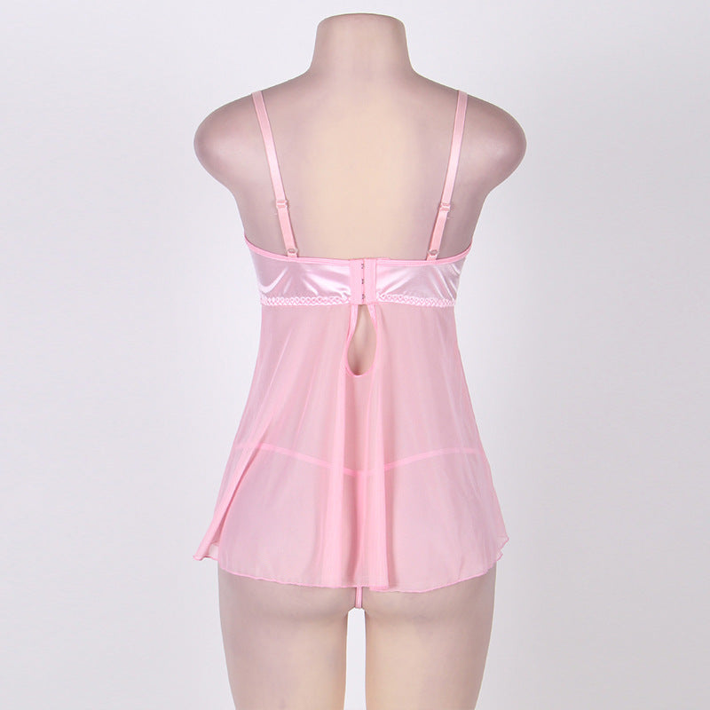 Bra-Style Suspender Nightdress Outside Europe And America