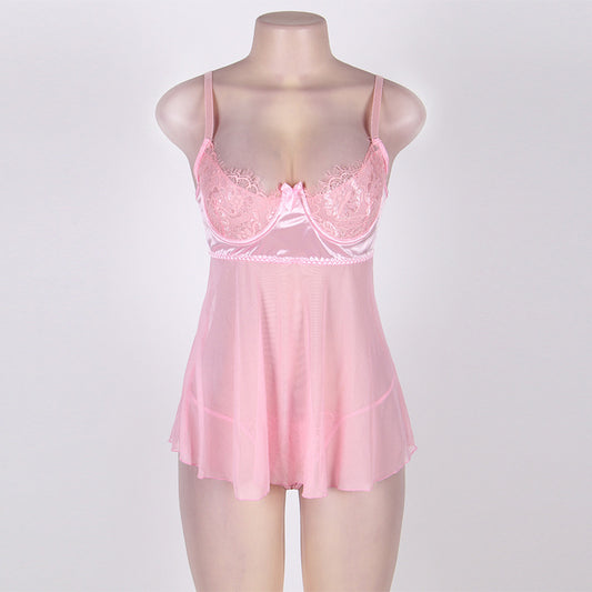 Bra-Style Suspender Nightdress Outside Europe And America