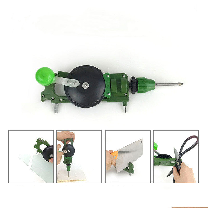 Manual Drill DIY Woodworking Portable Hand Drill Bits DIY Tool Glass Tile Hand Drilling Machine Multifunctional Cutting Holder BargainsRule