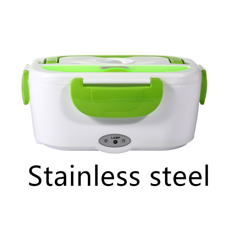 Kitchen Electric Heated Lunch Box Stainless Steel School Car Picnic Food Heating Heater Food Warmer Container BargainsRule