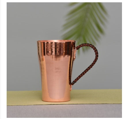 Handmade Copper Water Cup Thick Red Copper Cup Brass Cup Beer Copper Cup Personalized Copper