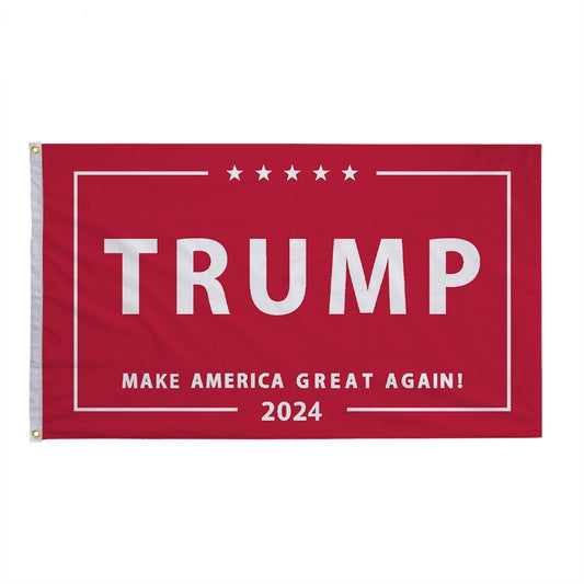 2024 Trump Trump Election President Custom Flag