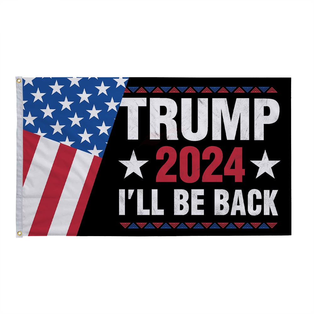 2024 Trump Trump Election President Custom Flag