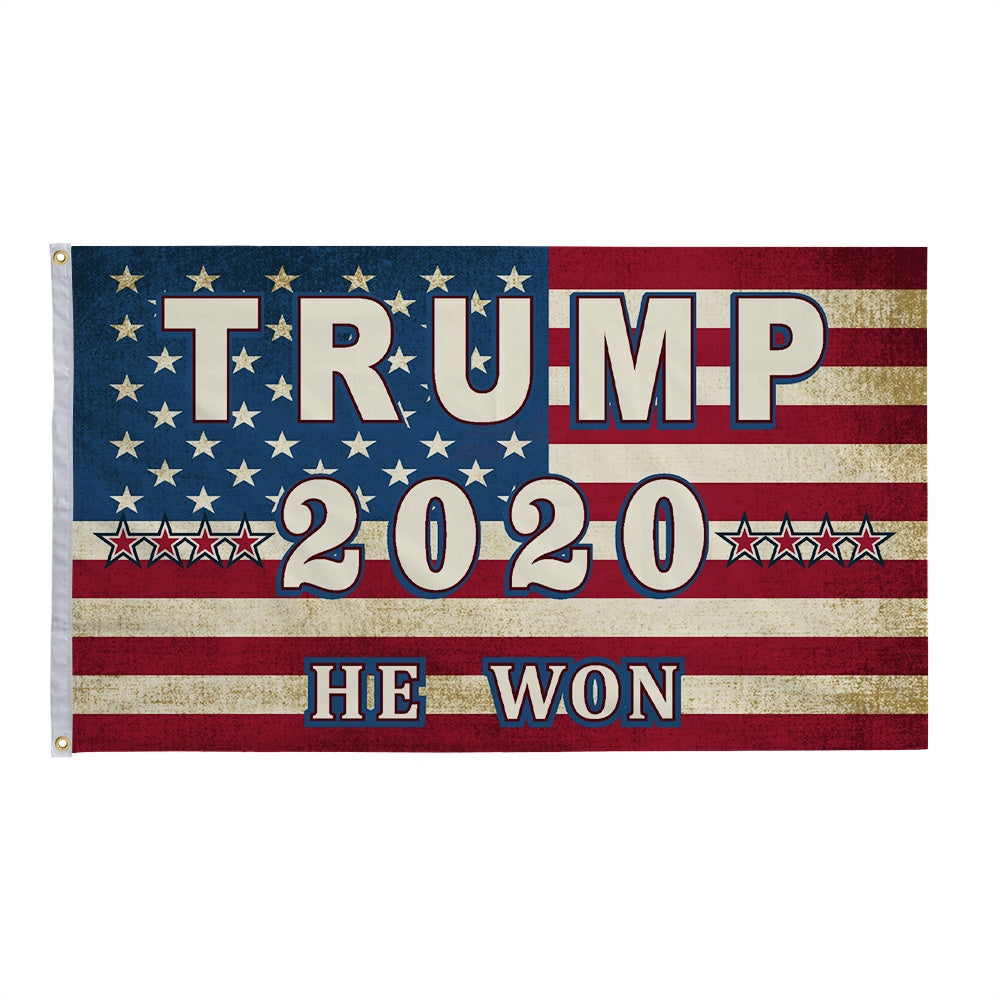 2024 Trump Trump Election President Custom Flag