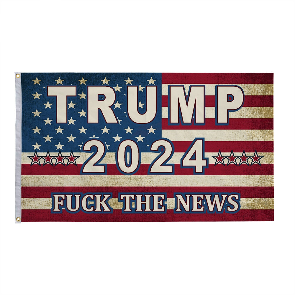 2024 Trump Trump Election President Custom Flag