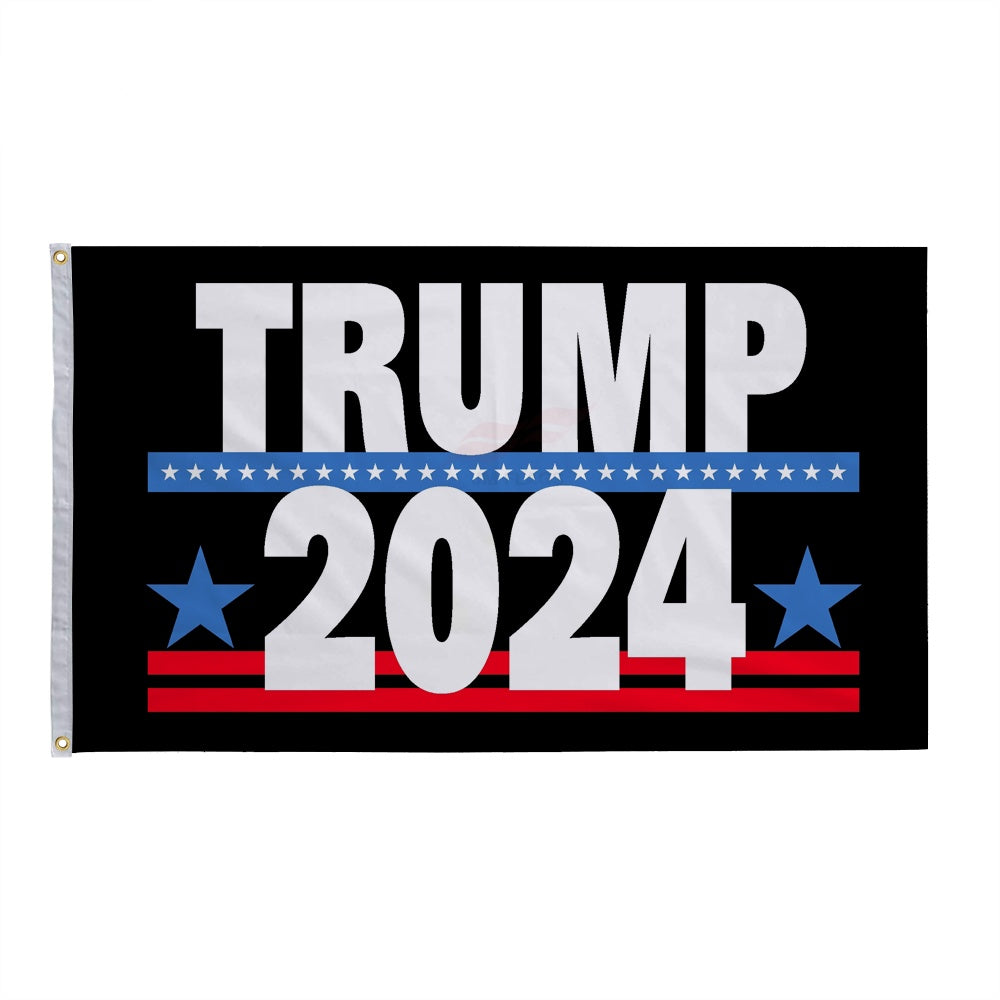 2024 Trump Trump Election President Custom Flag