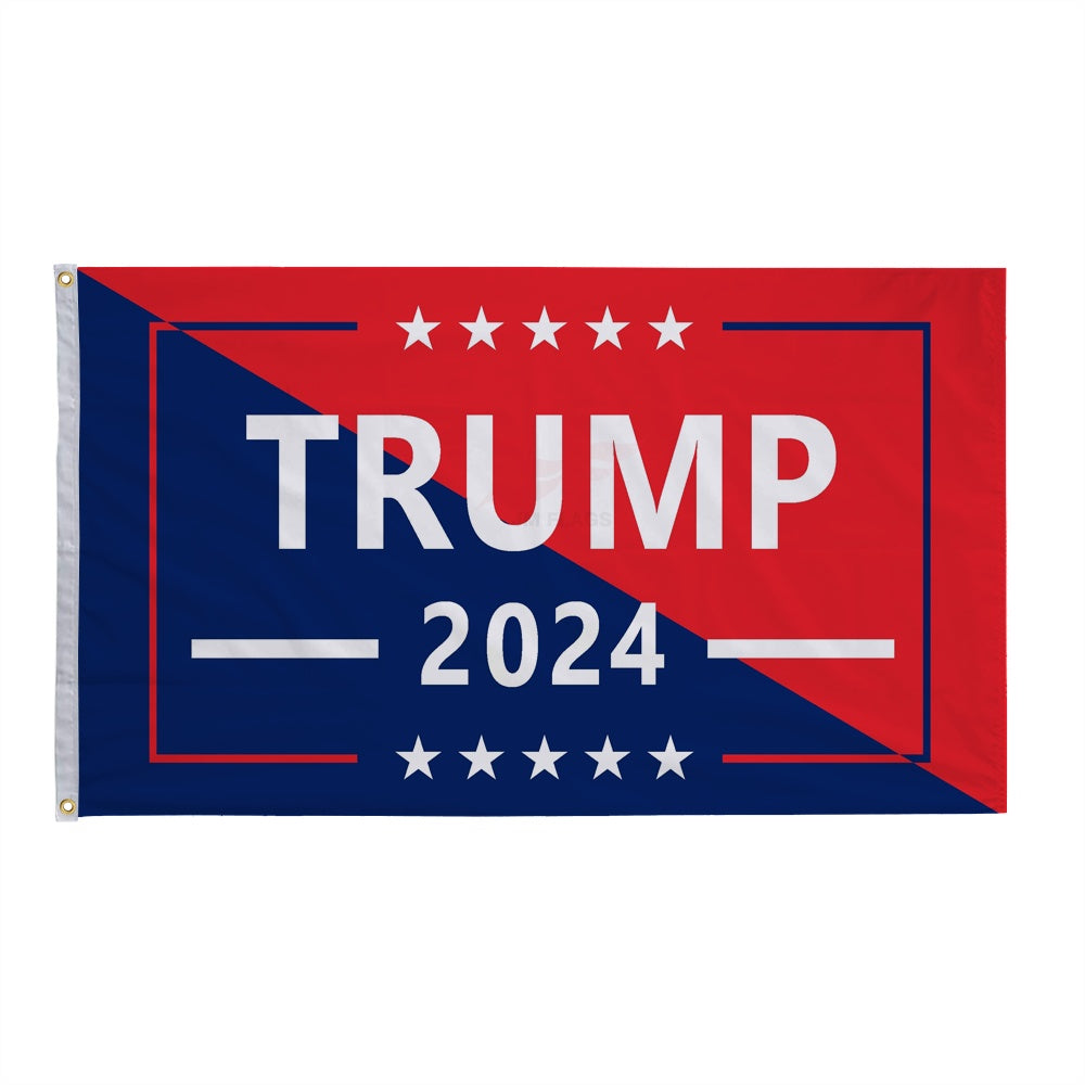 2024 Trump Trump Election President Custom Flag