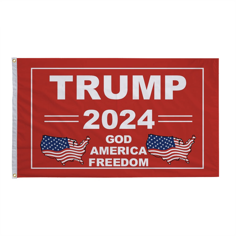 2024 Trump Trump Election President Custom Flag