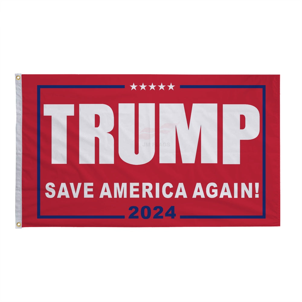 2024 Trump Trump Election President Custom Flag