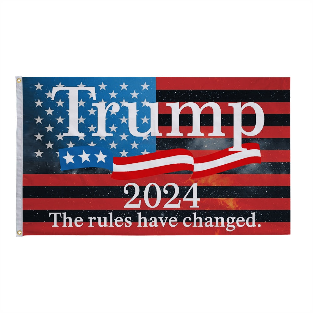 2024 Trump Trump Election President Custom Flag