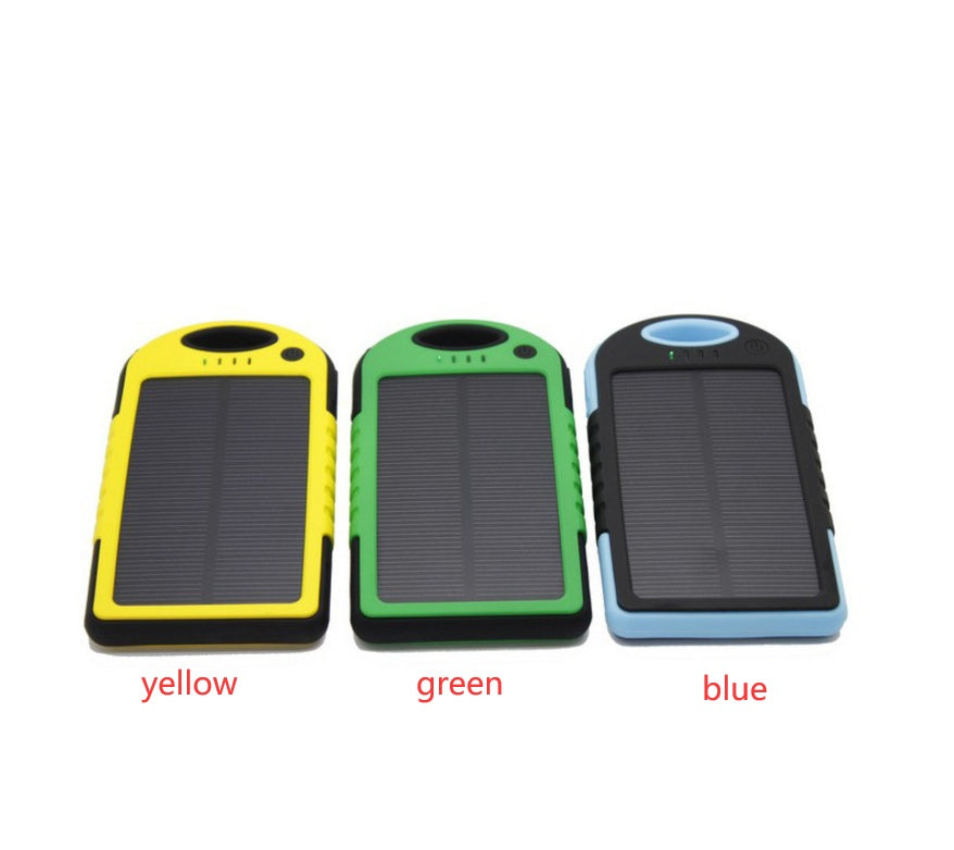 Solar Power Bank Dual Battery Charger