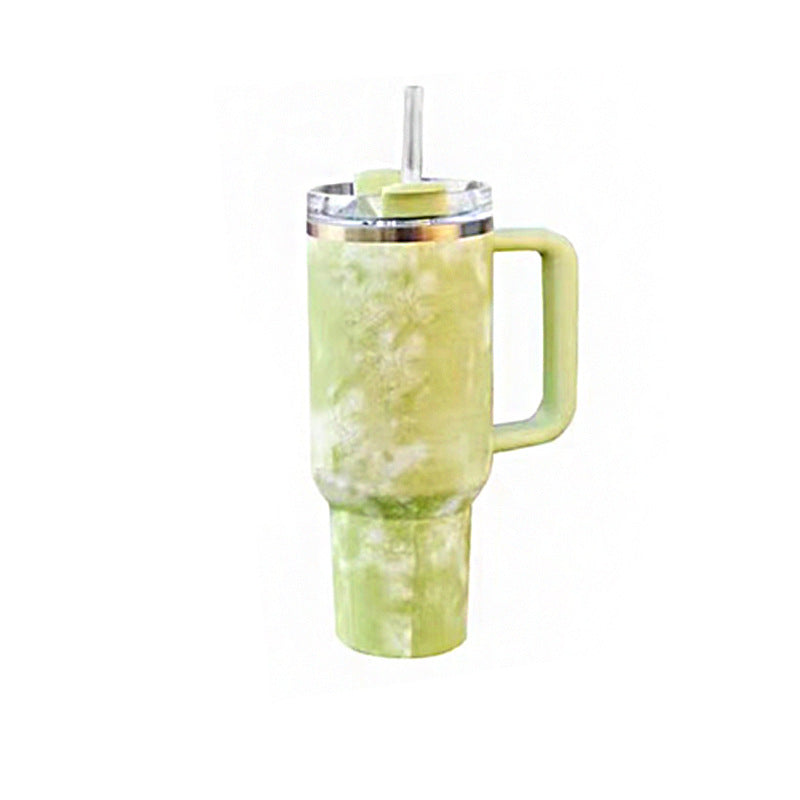 40oz Handle Stainless Steel Vacuum With Straw Car Vacuum Cup