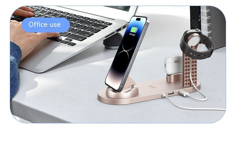 Three-in-one Wireless Charger Mobile Phone Holder BargainsRule