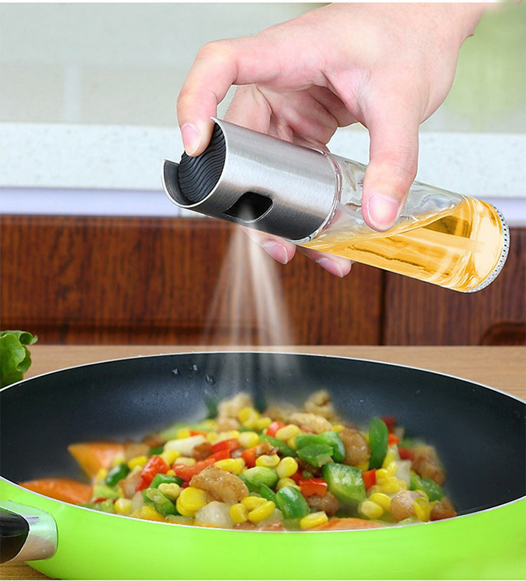 BBQ Healthy Kitchen Cooking Oil Vinegar Spray Bottle BargainsRule