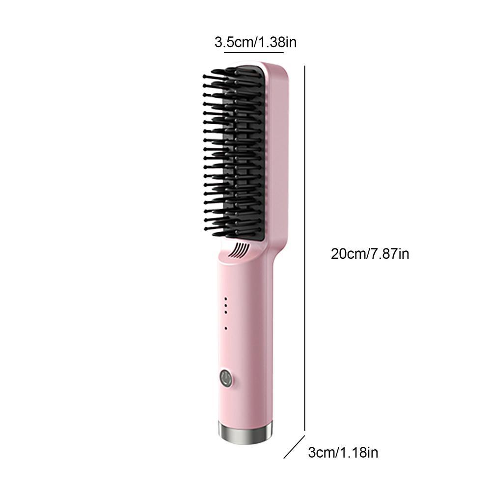 Hair Straightener Brush Fast Heated Straightener Brush Hair Brush Electric Hot Air Comb Hair Straightener Comb EU