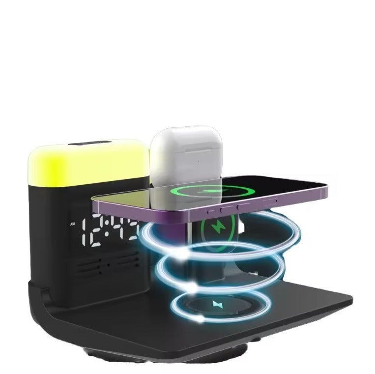 5-in-1 Multifunctional LED Light Mobile Phone Charging Station New Product For Multiple Devices, Suitable For Charger Adapter BargainsRule