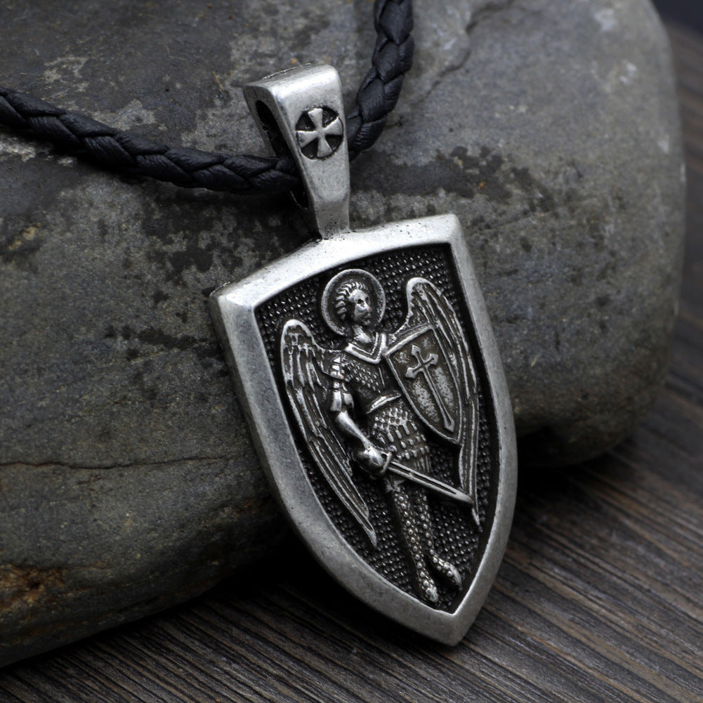 Saint Michael Archangel Pendant Necklace