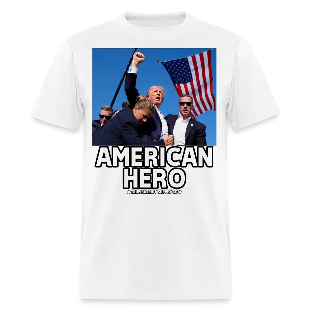 Trump Shot Assassination Attempt American Hero Fist Raised Unisex Classic T-Shirt