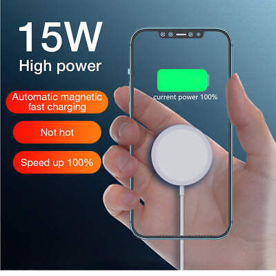 Compatible with Apple, Magnet Safe Fast 15w Wireless Charger for Iphon