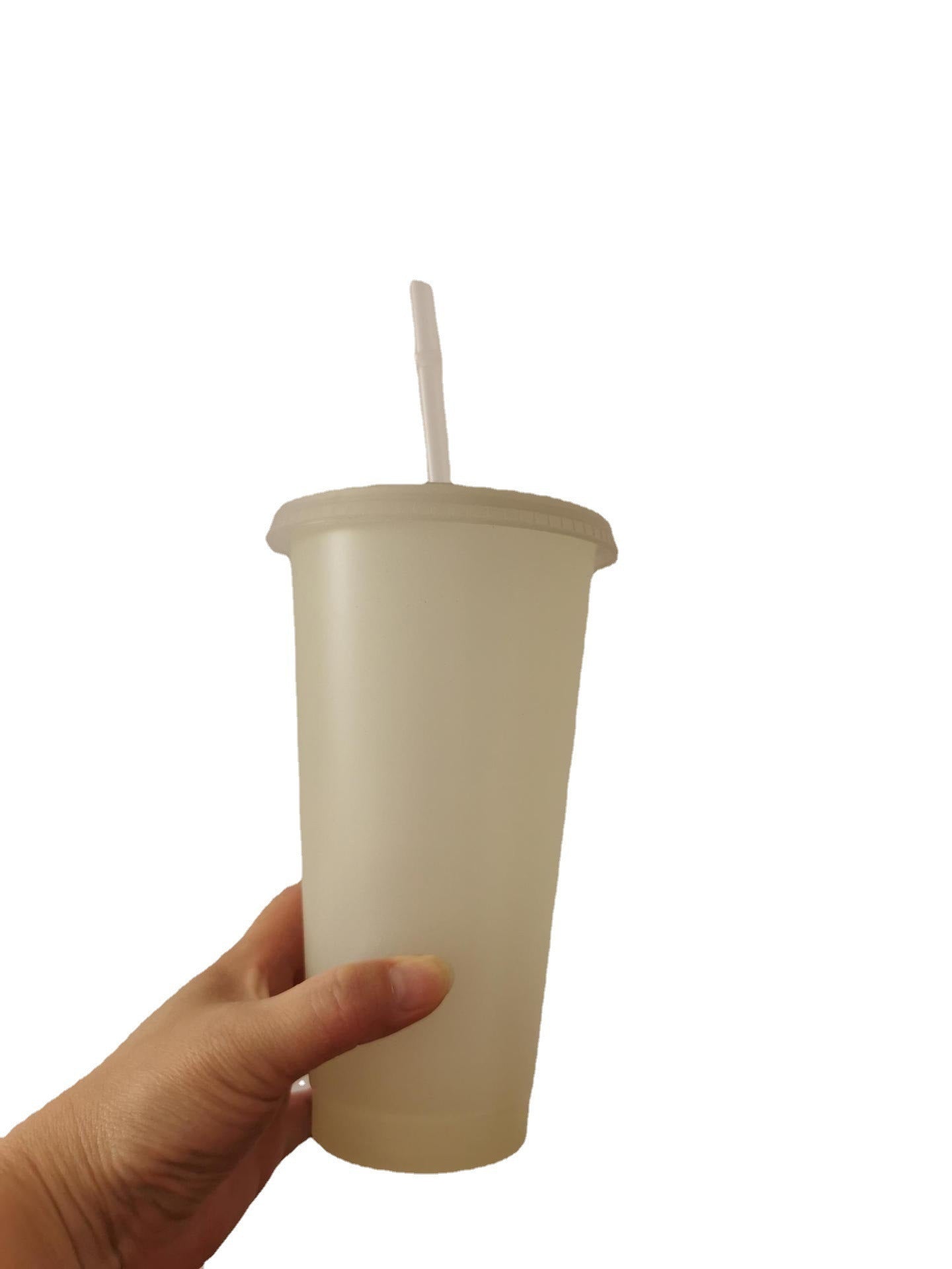 Cross-border E-commerce New Product Plastic Sippy Cup Luminous Cup Fluorescent Cup Discoloration Cup