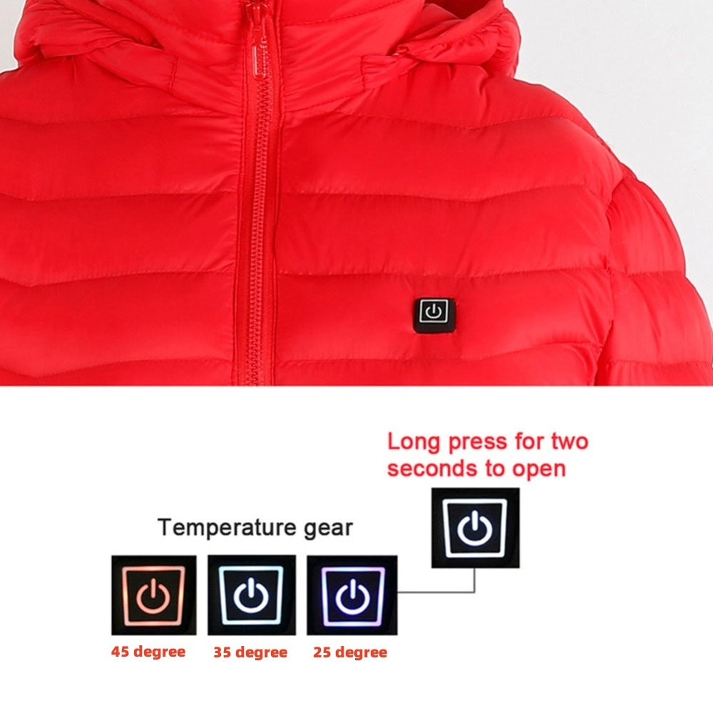 New Heated Jacket Coat USB Electric Jacket Cotton Coat Heater Thermal Clothing Heating Vest Men's Clothes Winter BargainsRule