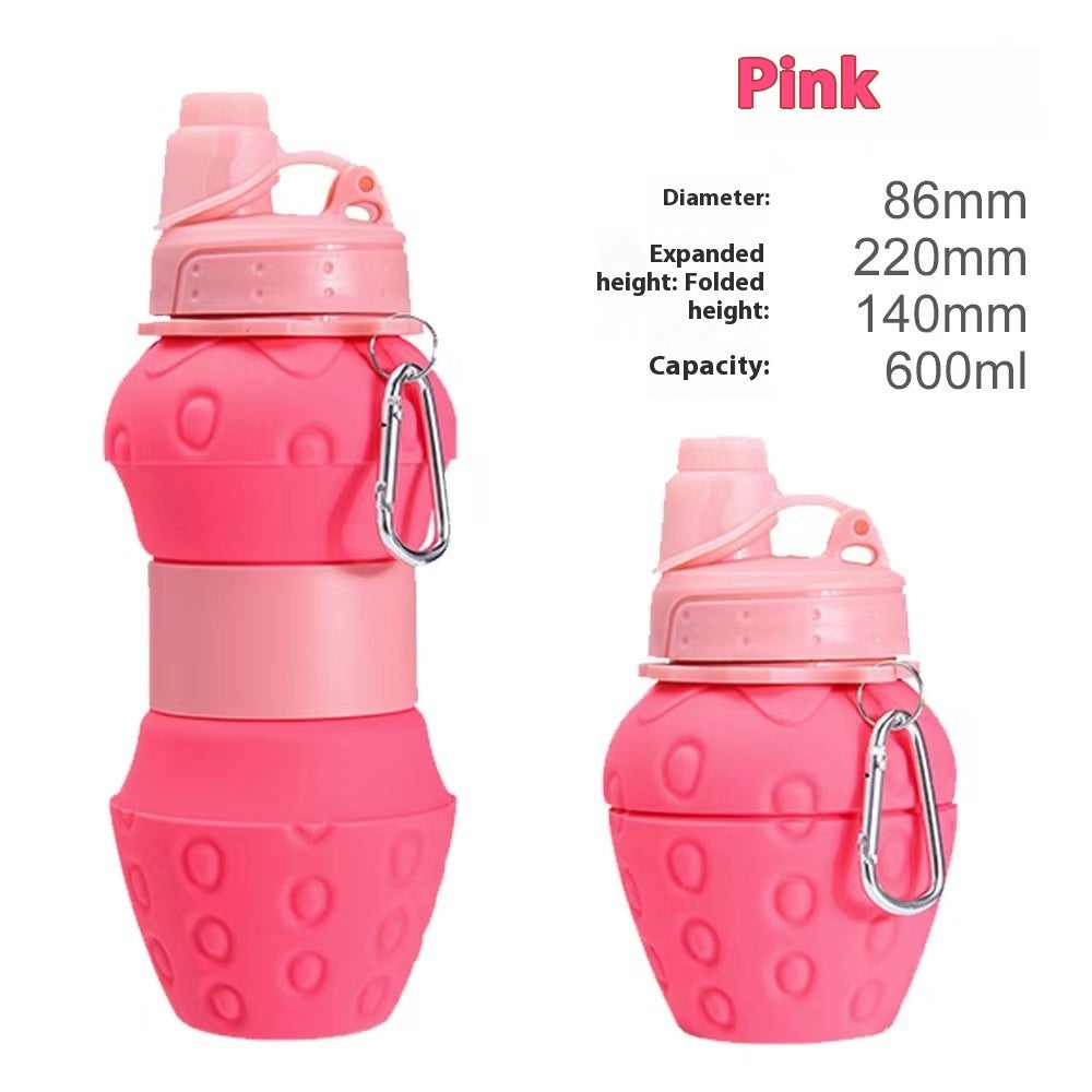 Silicone Folding Water Retractable Sports Bottle