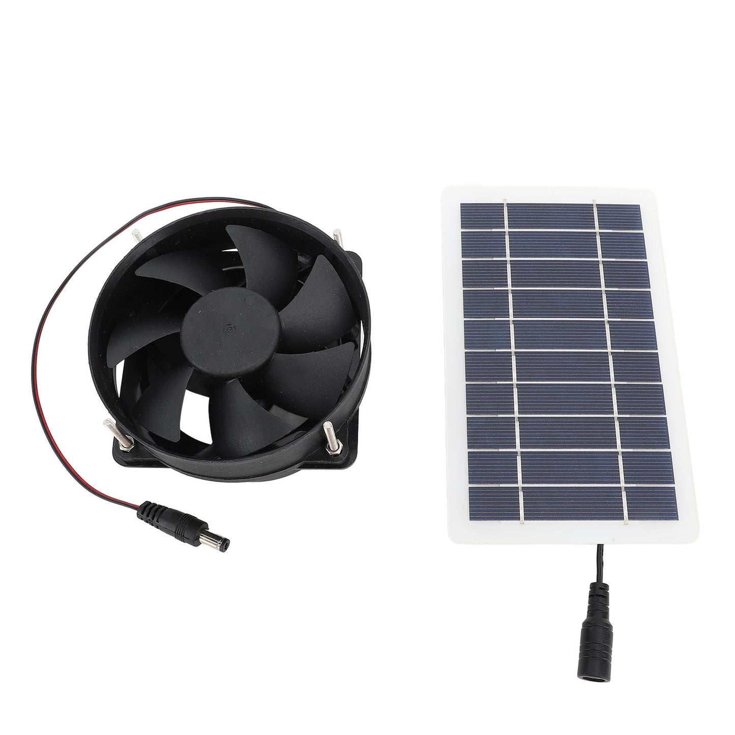 10W Solar Panel Powered Fan Kit Monocrystalline Silicon Solar Powered Exhaust Fan Portable Silent Solar Panel Fan for Outdoor