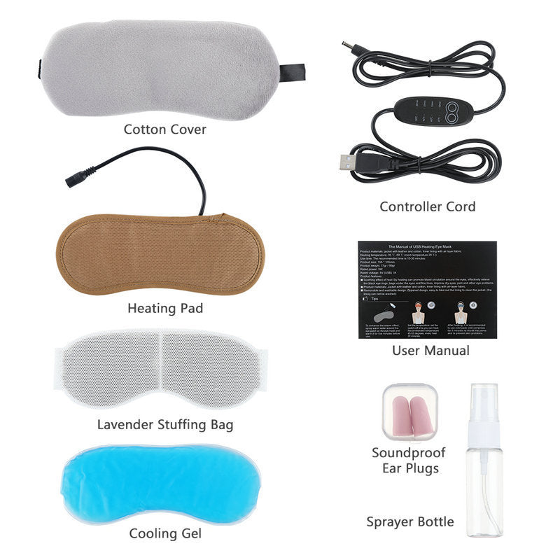 Four Speed Temperature Control Of Rechargeable Heating Steam Hot Compress Eye Mask BargainsRule