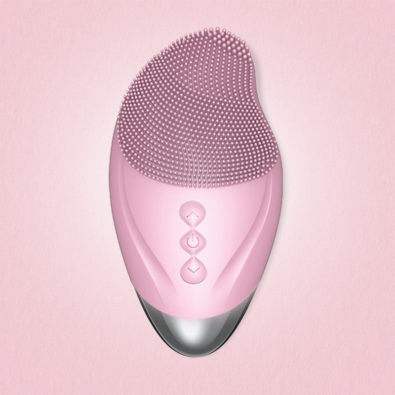 Heated electric silicone cleansing instrument