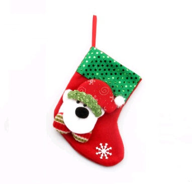 Christmas Decorations Santa Claus Socks Christmas Tree Pendant Christmas Socks Gift Bag Christmas Bag