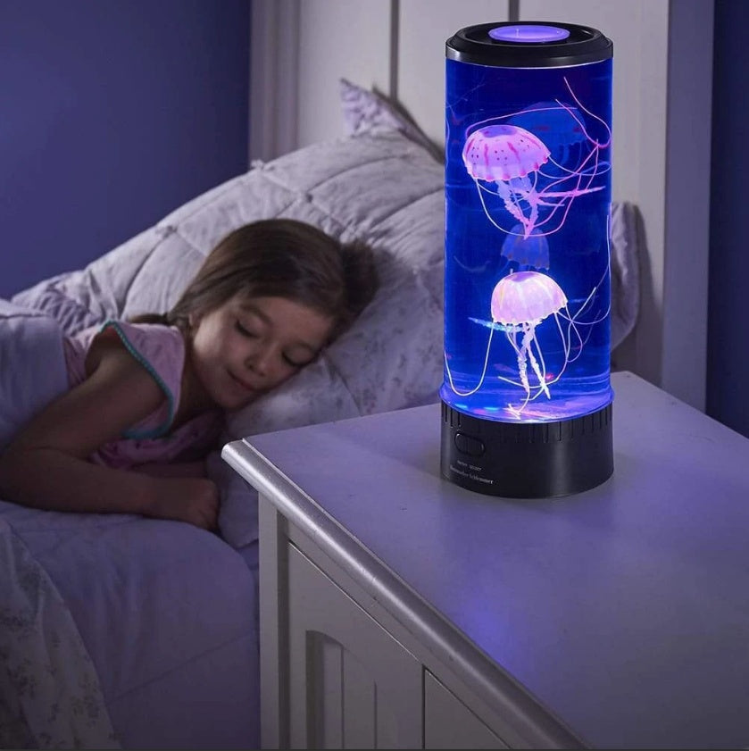 LED Jellyfish Aquarium Lamp Night Light USB Powered BargainsRule