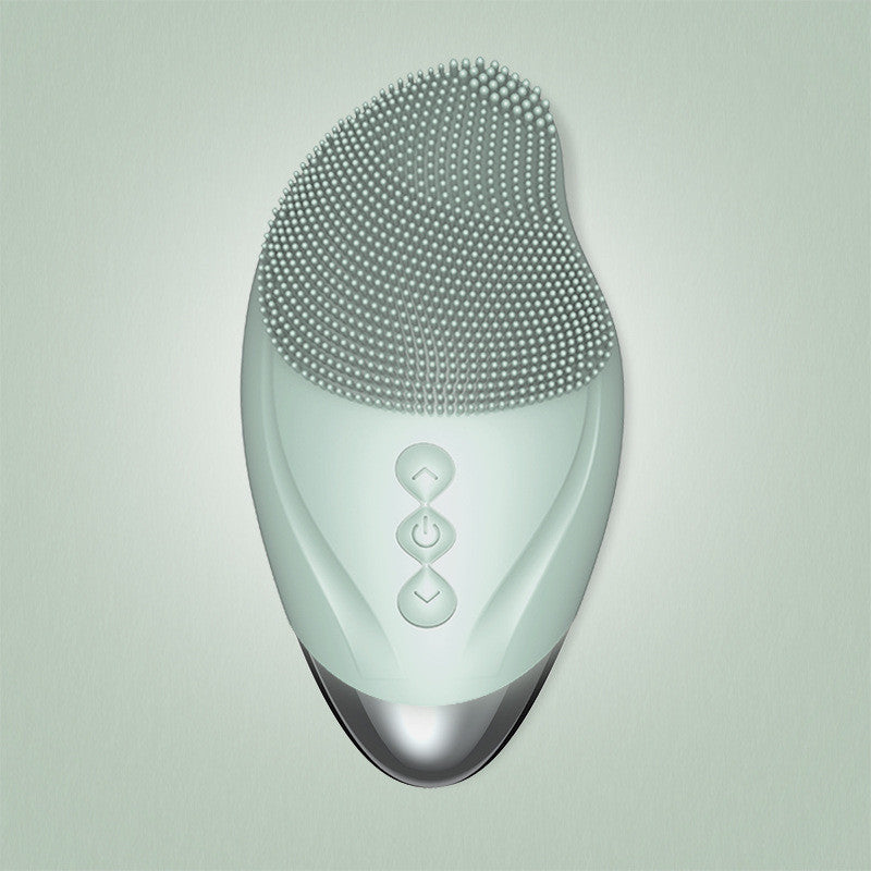 Heated electric silicone cleansing instrument