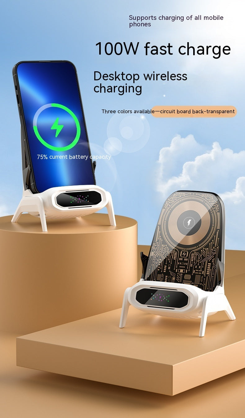 Transparent Small Chair Wireless Charger Mobile Phone Stand BargainsRule