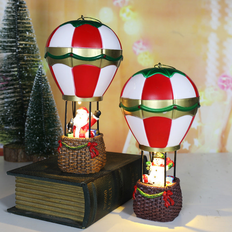 Christmas Resin Decorations Luminous Fireplace Small Night Lamp Decorative Ornaments BargainsRule