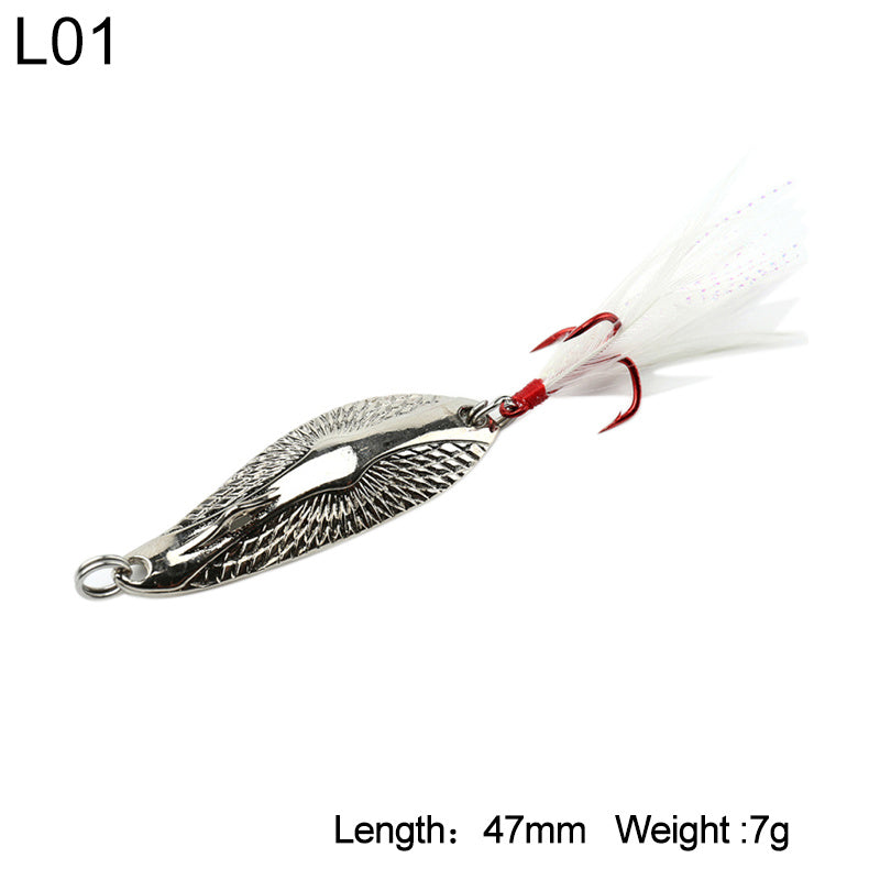 Sequined metal long shot bionic fake bait