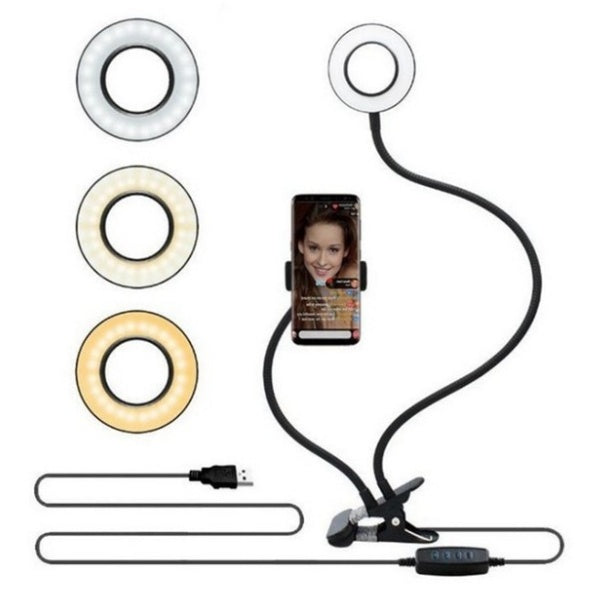 LED Selfie Ring Light for Live Adjustable Makeup Light-8cm Stand BargainsRule