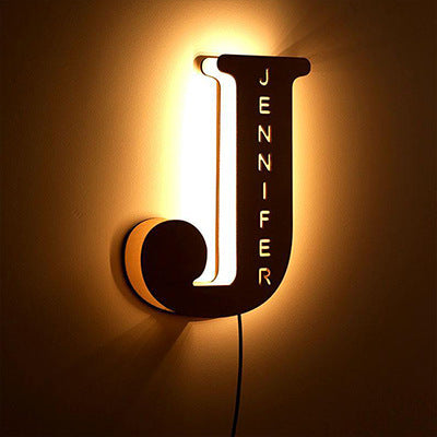 Personalized Custom Letter Lamp English Name Lamp BargainsRule